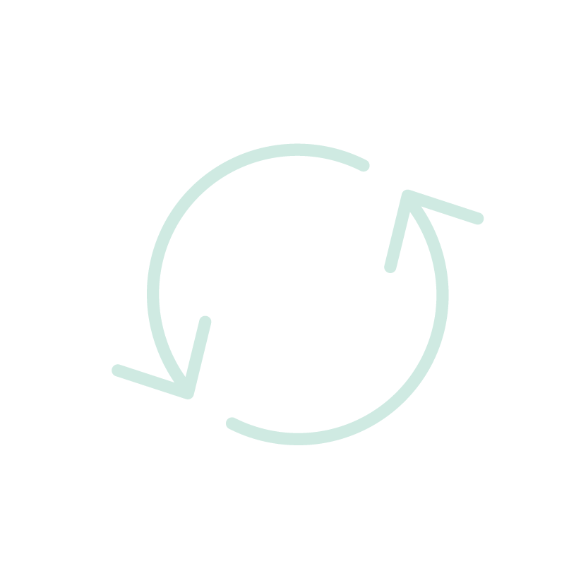 An icon of two curved arrows forming a circle, representing refresh or sync.