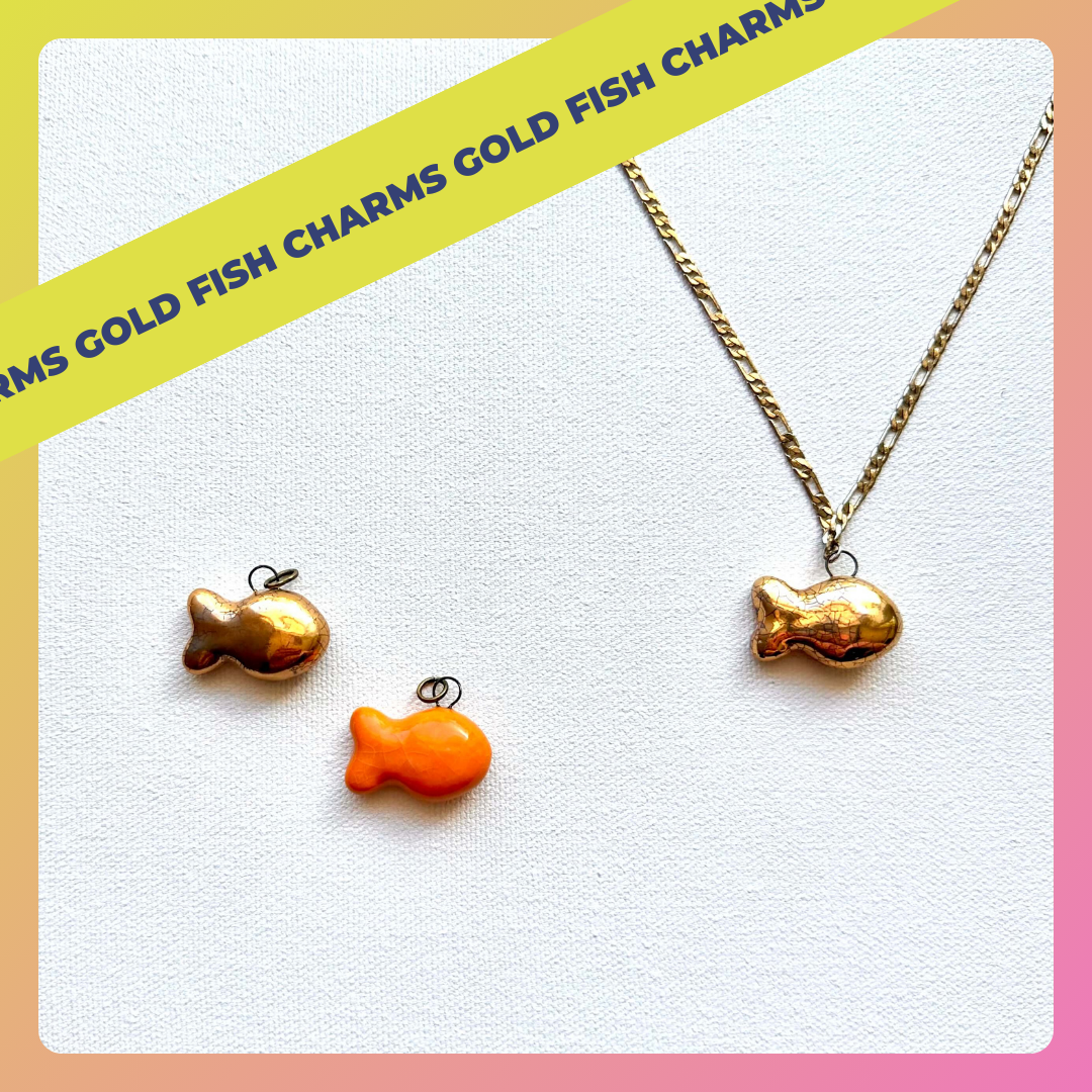 Ceramic Goldfish Charms