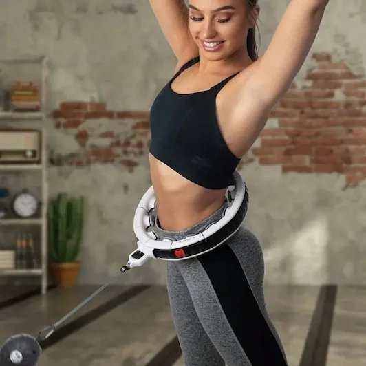 lifestyle photography on model hoola hoop