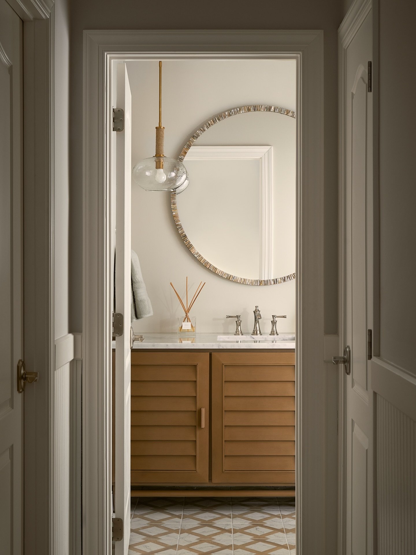 What was once the bathroom no one wanted to use is now the one everyone&rsquo;s fighting over!

This basement bath was designed as an extension of the home&rsquo;s main living spaces&mdash;grounded, welcoming, and spa-like, without feeling precious. 