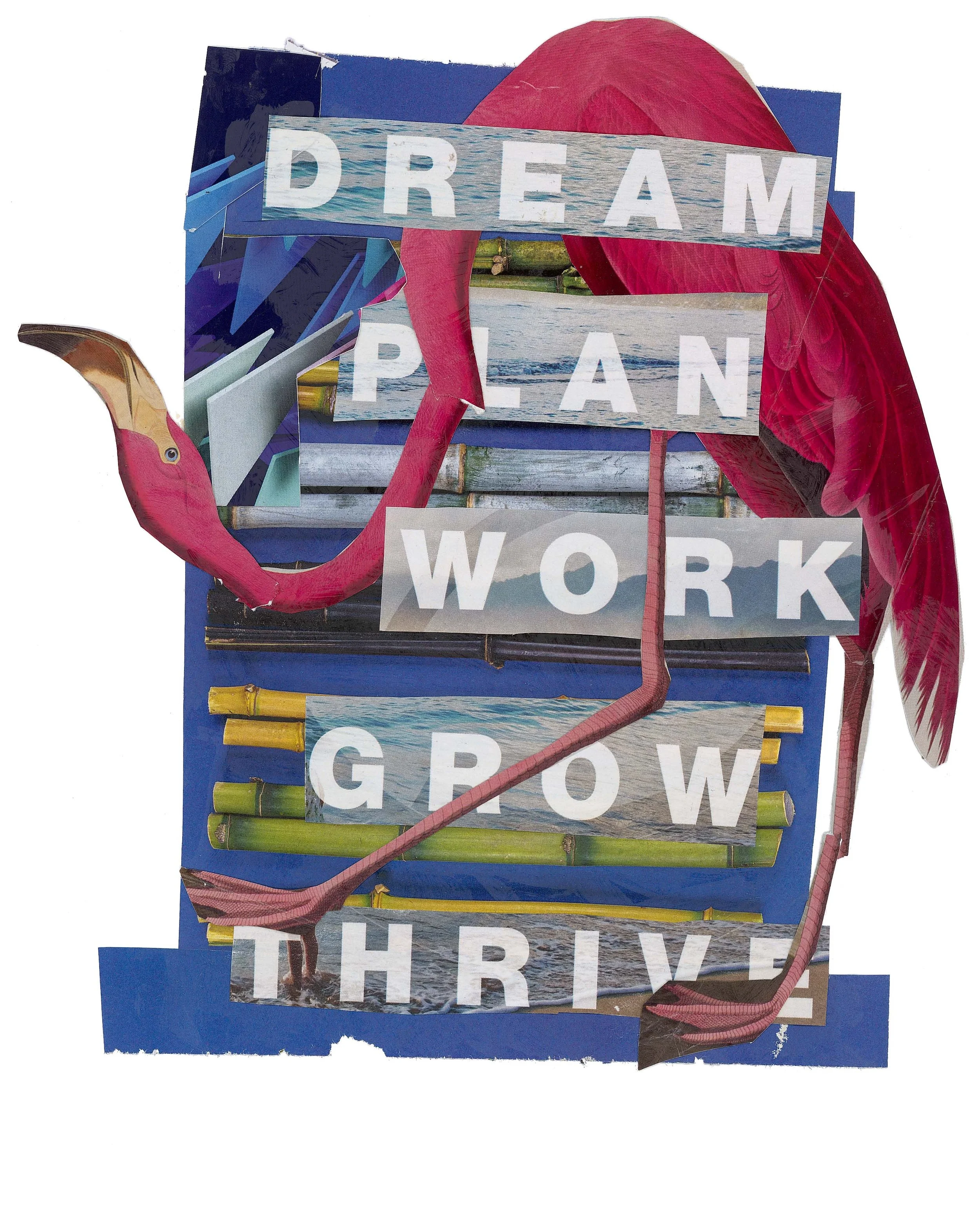 Flamingo Dreams - Limited Edition Fine Art Print | Theodora Songhai