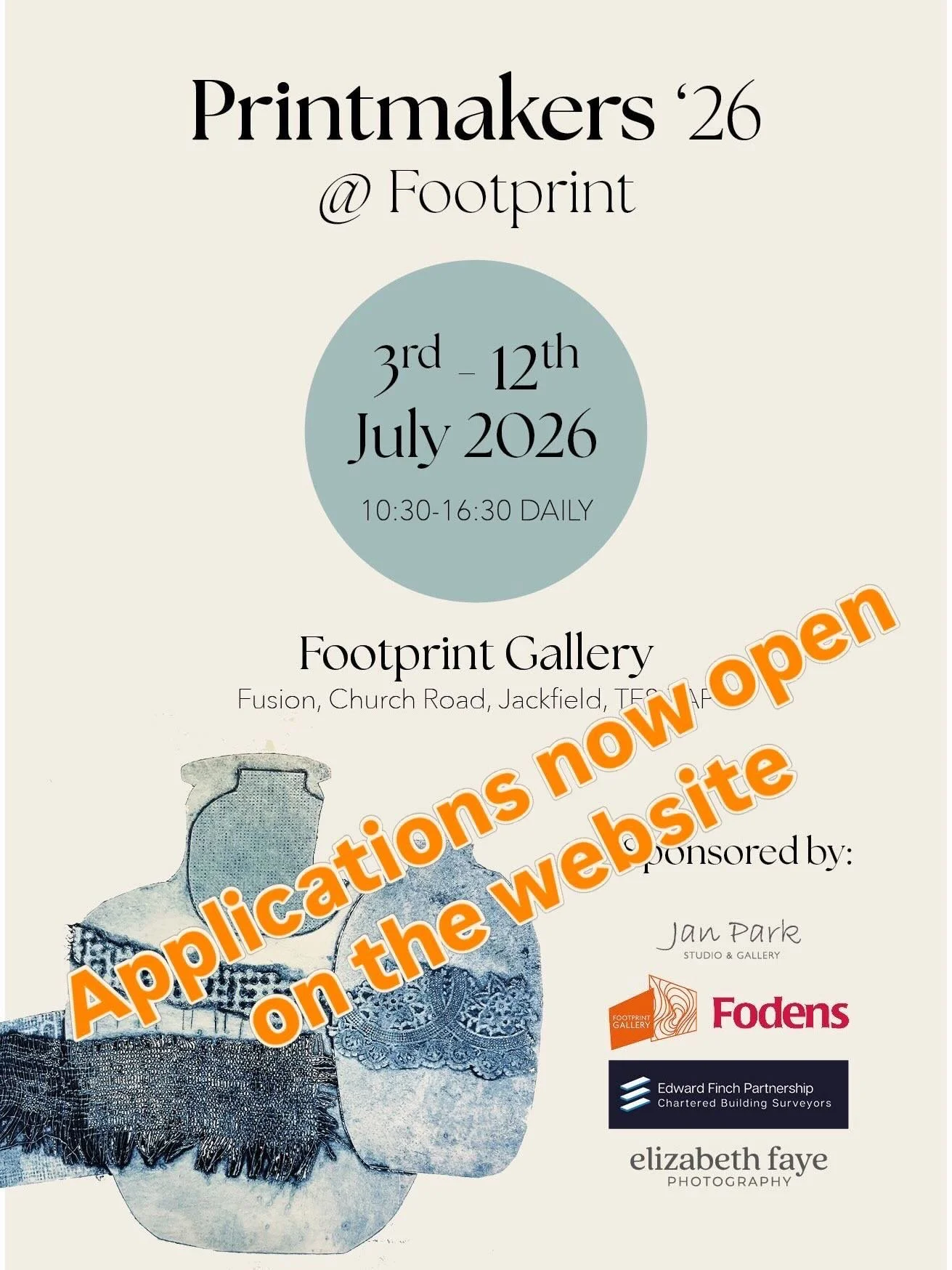Calling all printmakers. Space available for printmakers to exhibit at @footprint_gallery_jackfield this July. #printmakingexhibition
#ironbridge
#footprintgalleryjackfield 
#printmakers