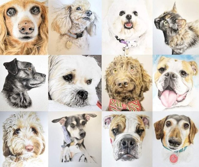 Single Animal Watercolor Portrait