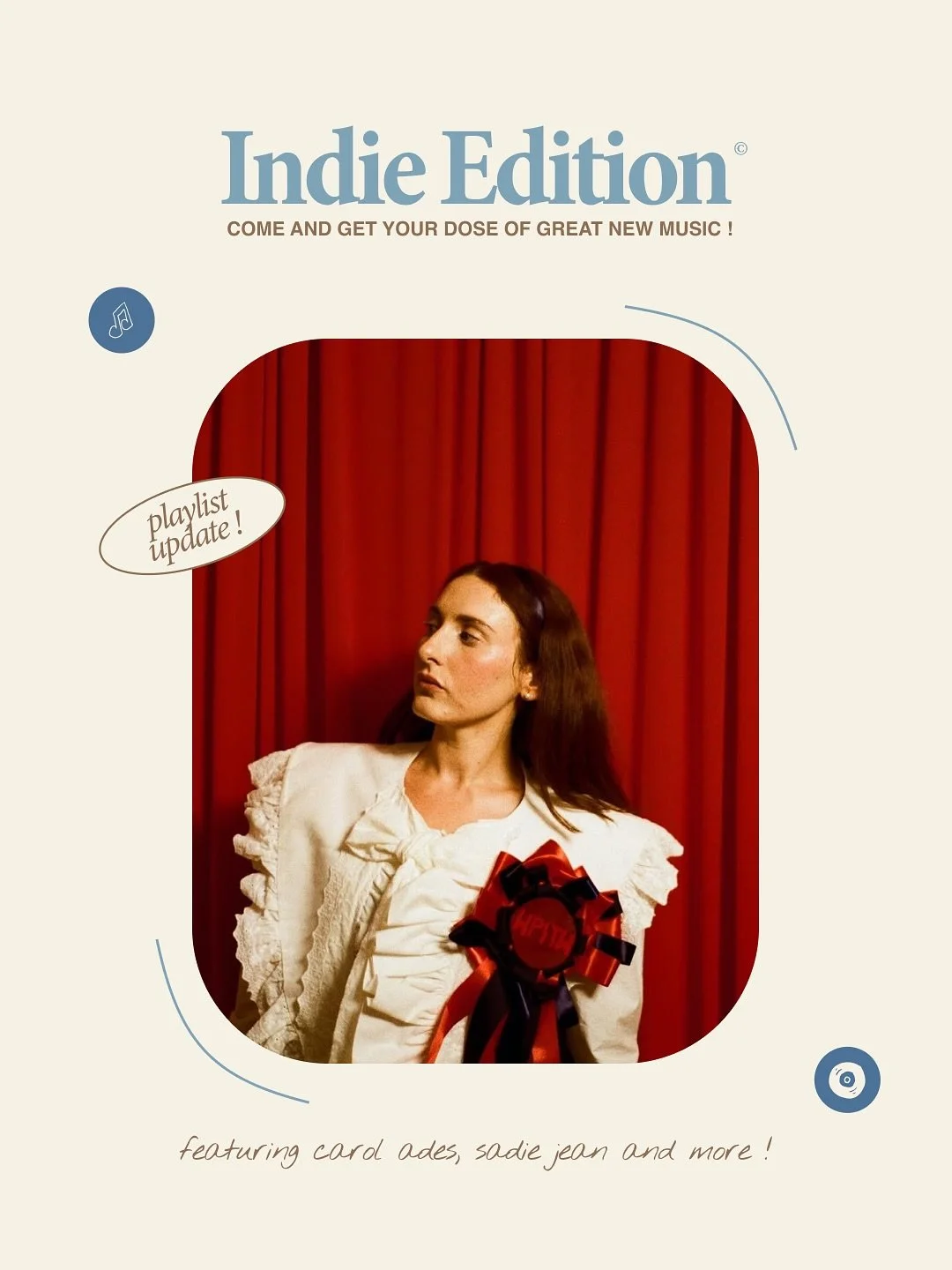 your weekly dose of great indie is here, so many great picks in this update, hit the link in bio to check it out 🎧

we&rsquo;re also celebrating 400 saves on this playlist, we love y&rsquo;all and thanks for giving us the platform to put you on 🫡

