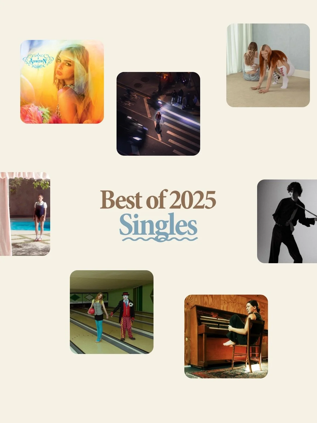 next up SINGLES! we have to say, this might&rsquo;ve been the hardest to make, with just 5 picks each. but that&rsquo;s how you know every song on this list is an absolute BANGER! who&rsquo;s list are you vibing with the most? 🌟

the team with the t