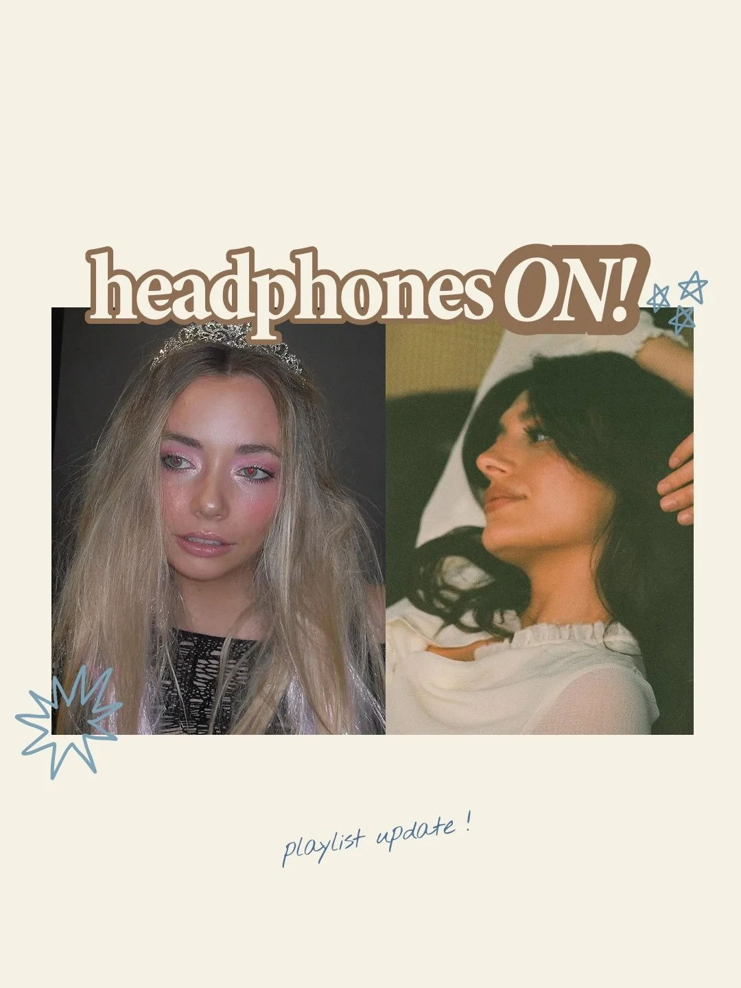 it&rsquo;s only january and we are getting bangers after bangers! our most loved playlist headphones on has been updated with so many of our faves, you&rsquo;re gonna love! p.s - we are less than 50 saves away 500 on this playlist 🤯

cover @gia.lily
