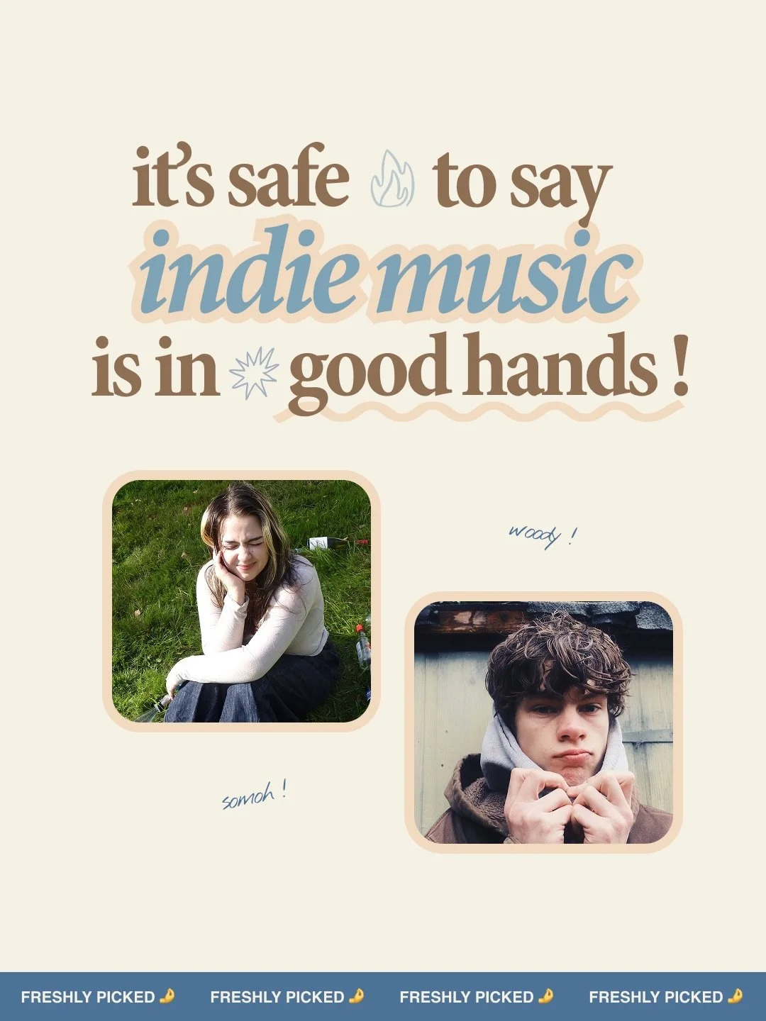 you guys absolutely LOVED this format with folk music, so we&rsquo;re bringing it back for indie this time! and we very much are in safe hands, with so many rising stars making ELITE music! who are you putting in this list?! 🤌

#newmusic #musicdisco