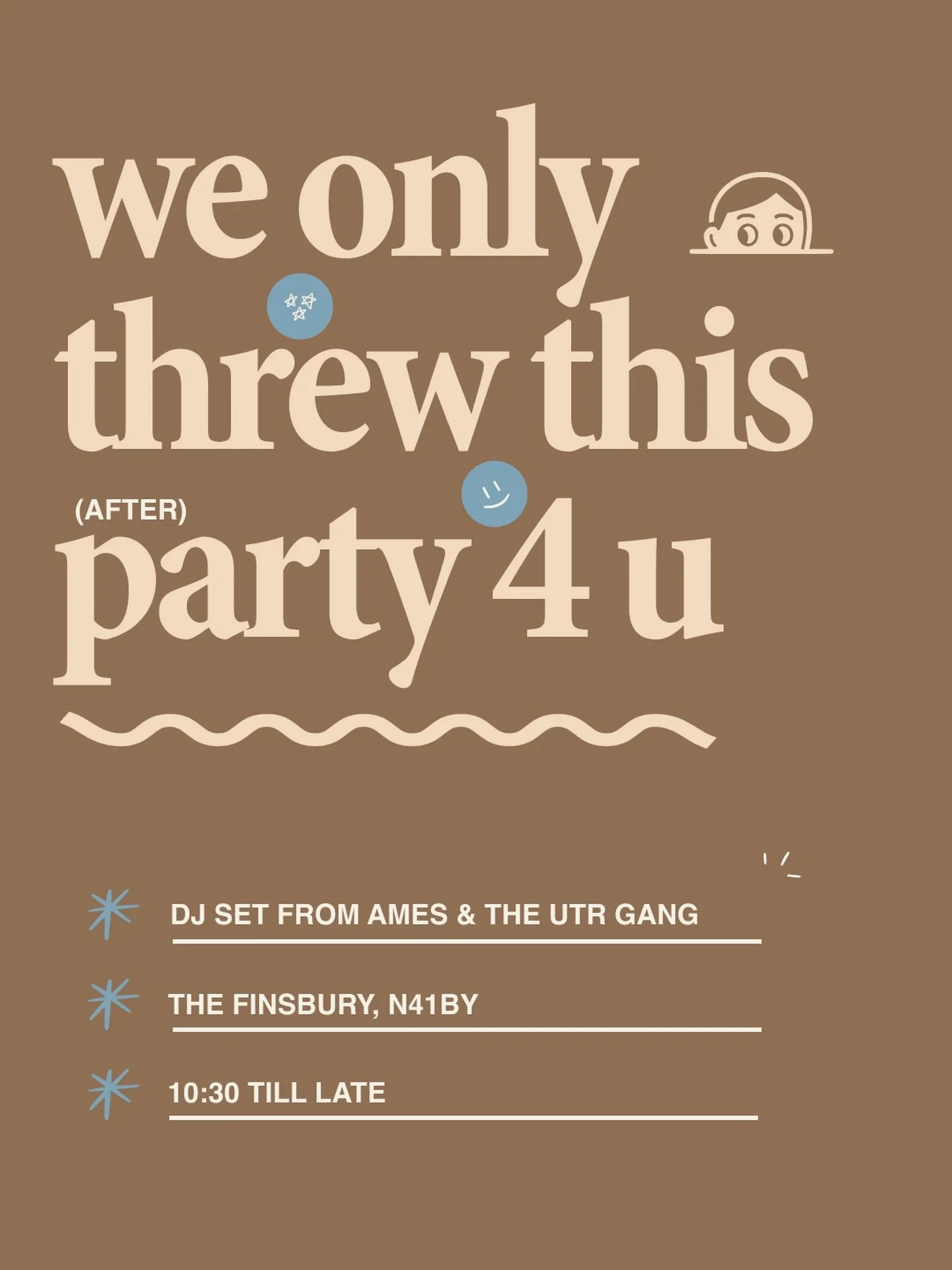 THE OFFICIAL UTR LIVE 2 AFTER PARTY ! 

if you thought the night was over after the gig&hellip; think again.
straight after, same spot, good energy, DJ set from Ames and the UTR gang 🌟

if you&rsquo;ve already got tickets to the gig, this also inclu
