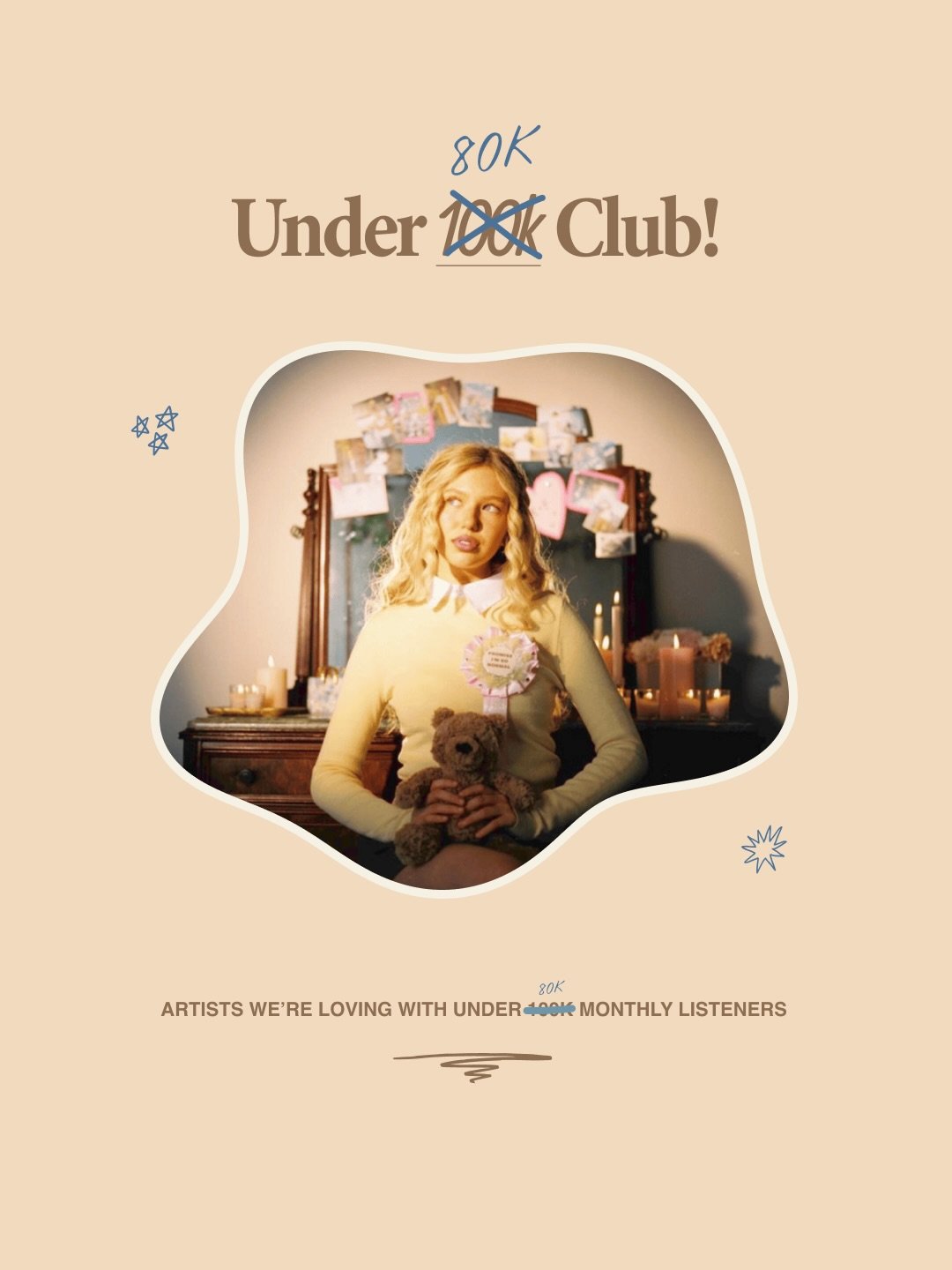 been a while hasn&rsquo;t it? so it was only right to bring back this series with another little twist, under 80k club! these are artists we&rsquo;ve been loving that currently have less than 80k monthly listeners on spotify, enjoy 🎧

#newmusic #mus