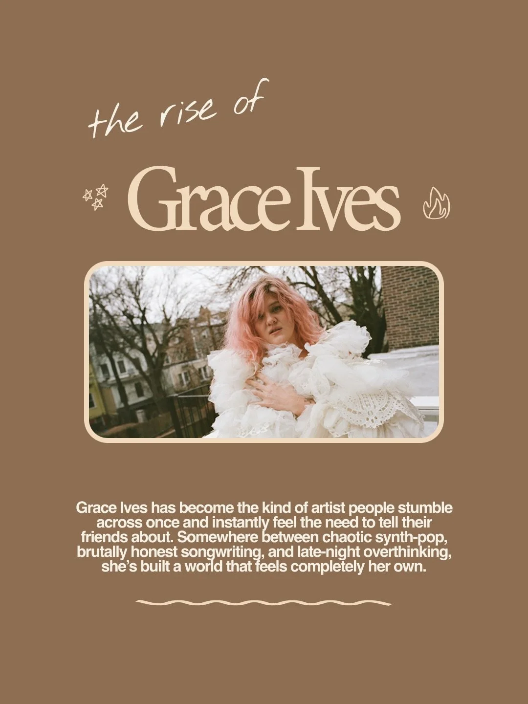 we&rsquo;ve been watching @graceives4u build a world &amp; special community around her music that we can&rsquo;t get enough of 💫

#graceives #newartist #musicdiscovery