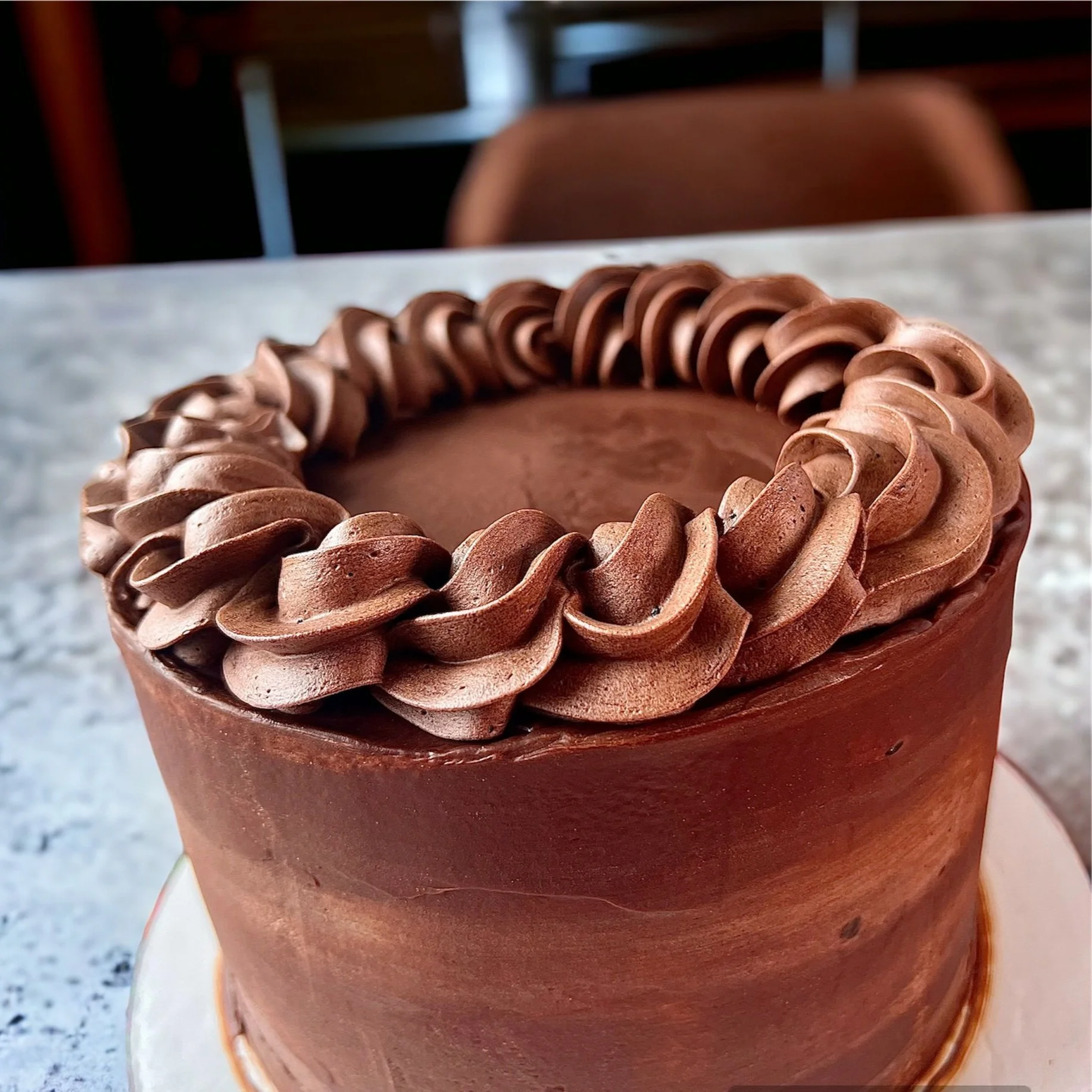 Chocolate Cake w/ Coffee French Buttercream