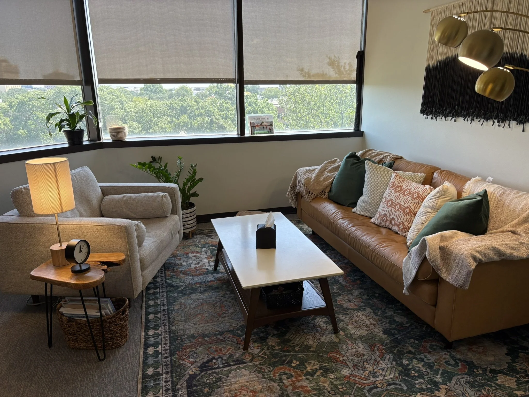 Therapy office in Richardson TX for trauma and EMDR sessions