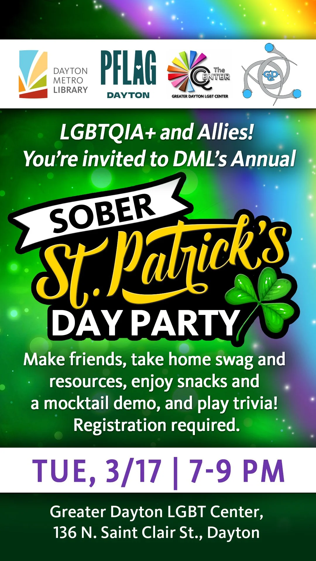 Sober St Patrick’s Day Party