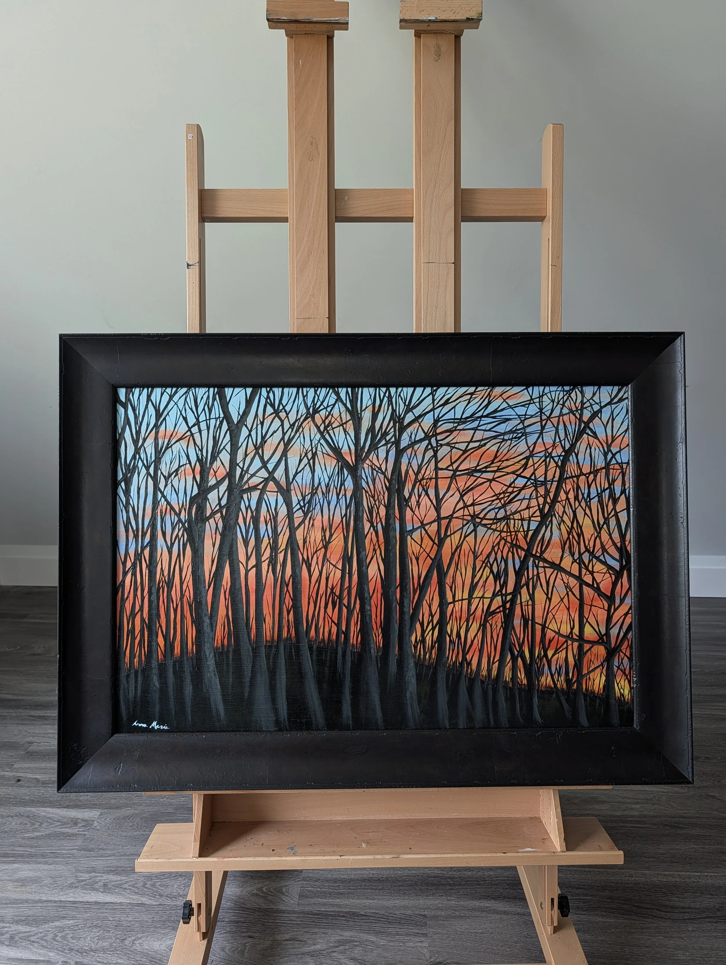 A Winter Sunset from Penn's Woods