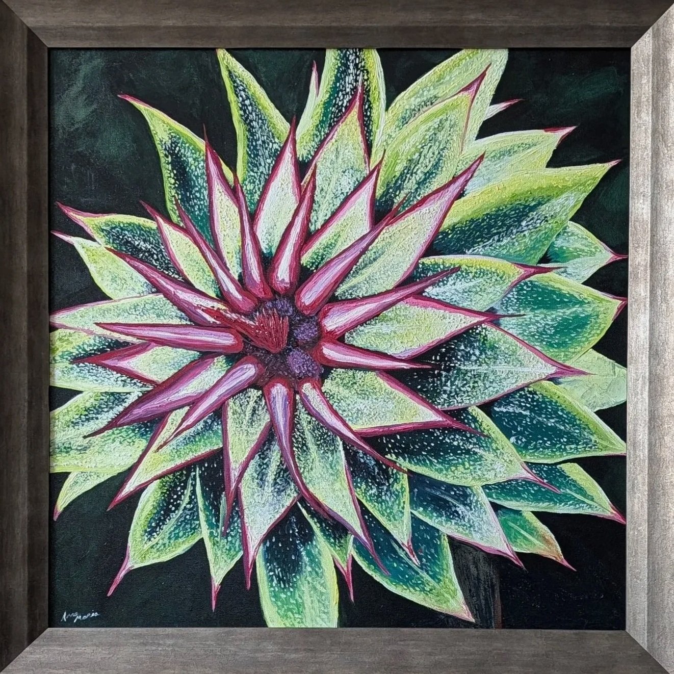(Original oil paintings) Thistle Bloom Series #1, #2, #3 : The Difference Between a Flower and a Weed is a Judgement
