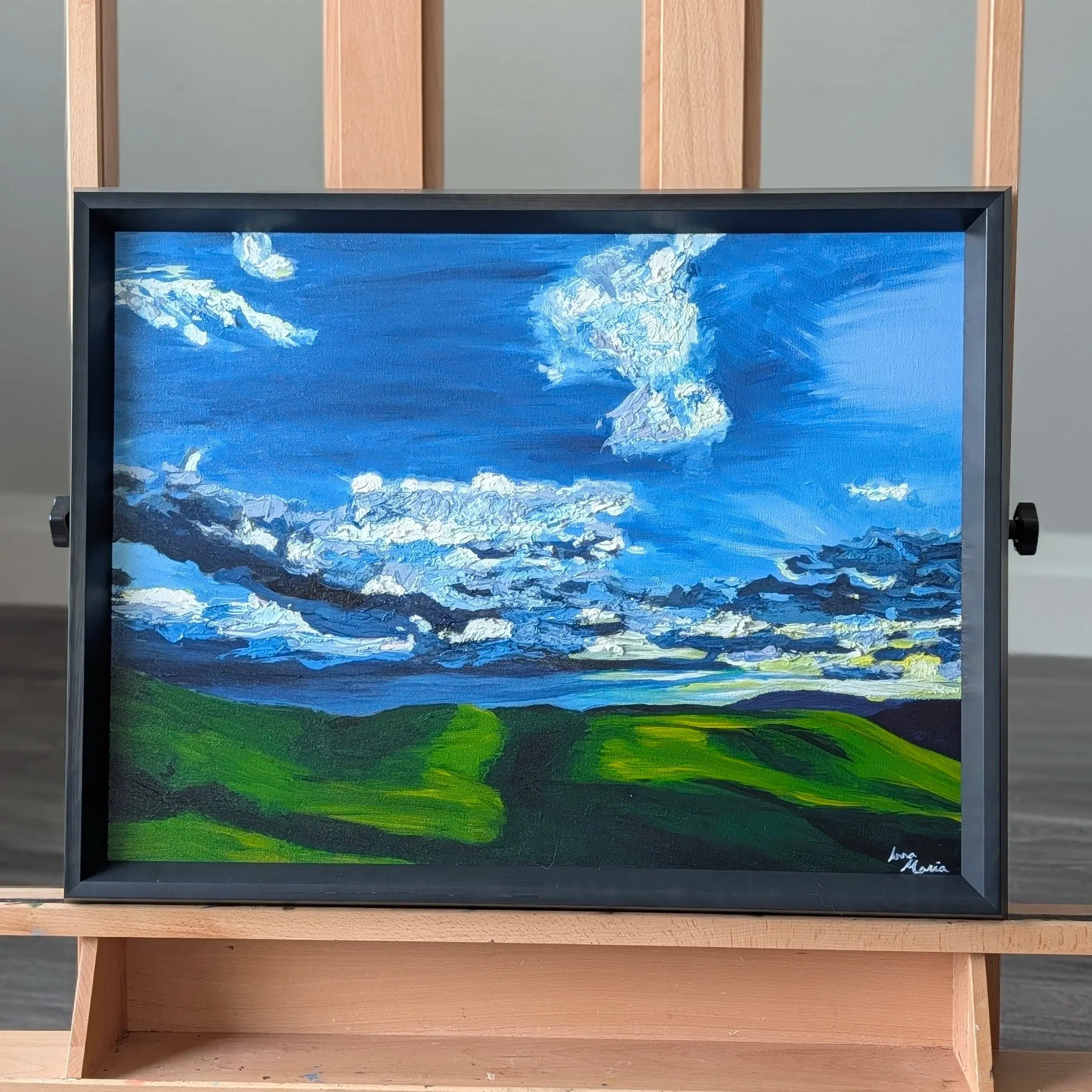 (Original oil painting)  Last Light