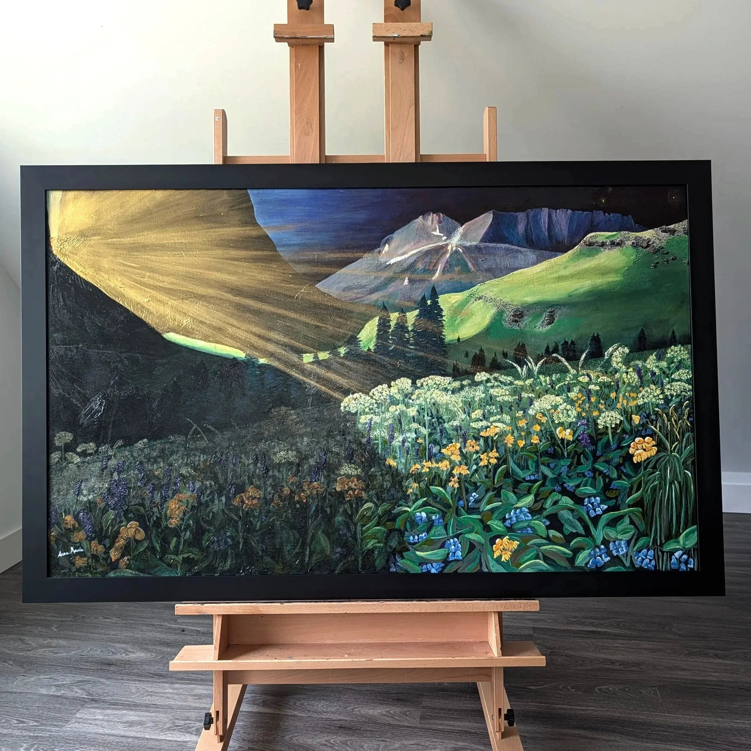 (Original oil painting)  A Brand New Day