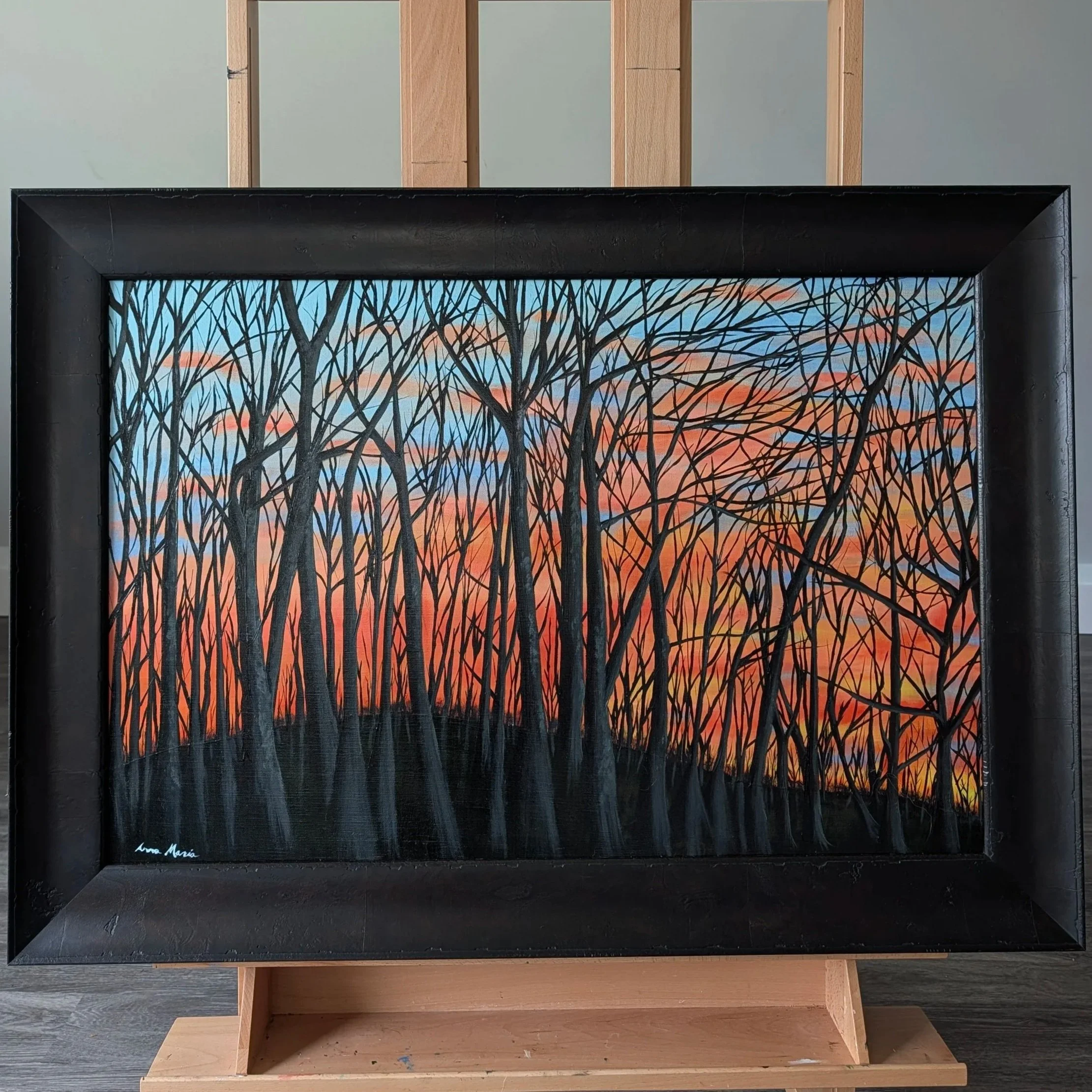 A Winter Sunset from Penn's Woods