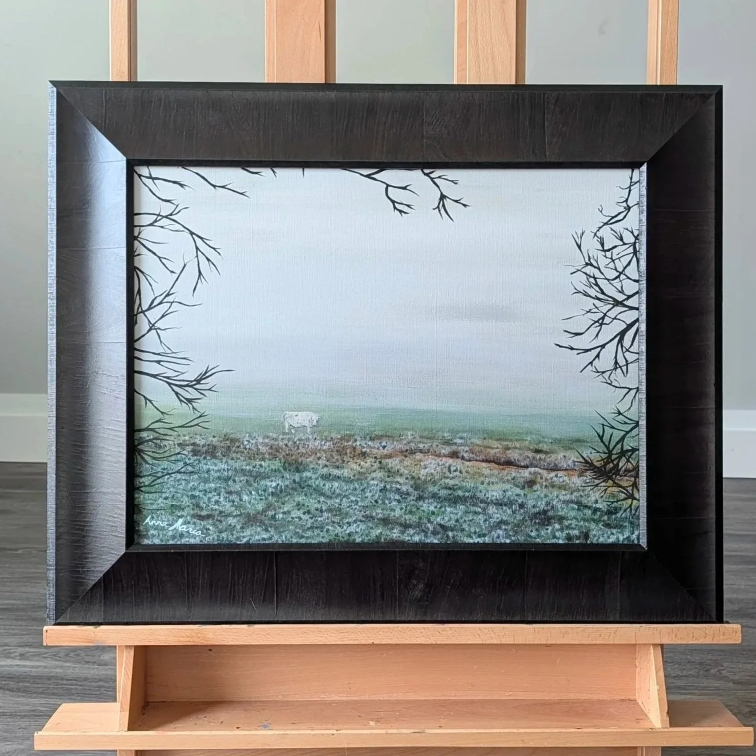 Original oil painting)  Midday, Midwinter, in the the Middle of Pennsylvania
