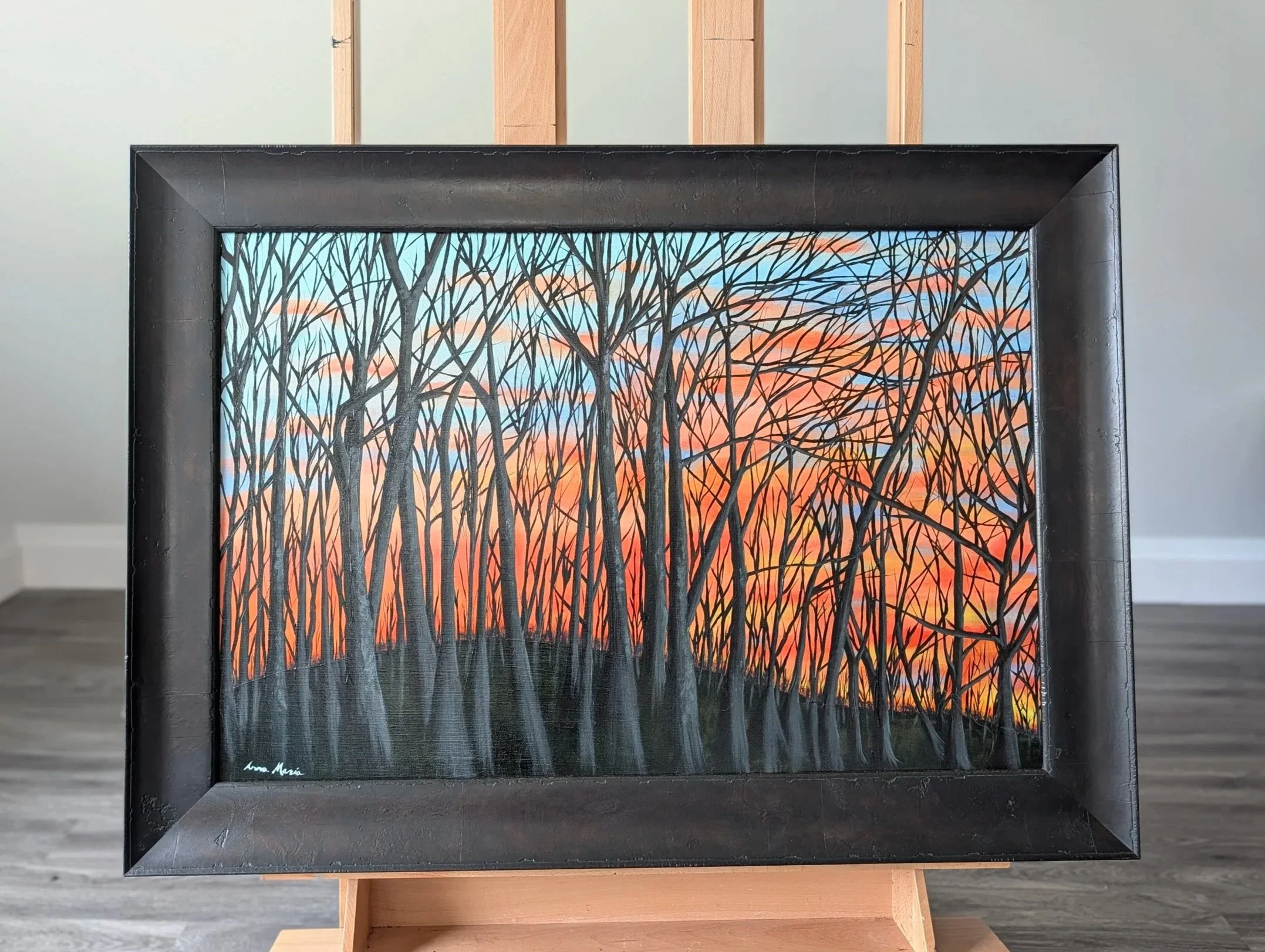 A Winter Sunset from Penn's Woods