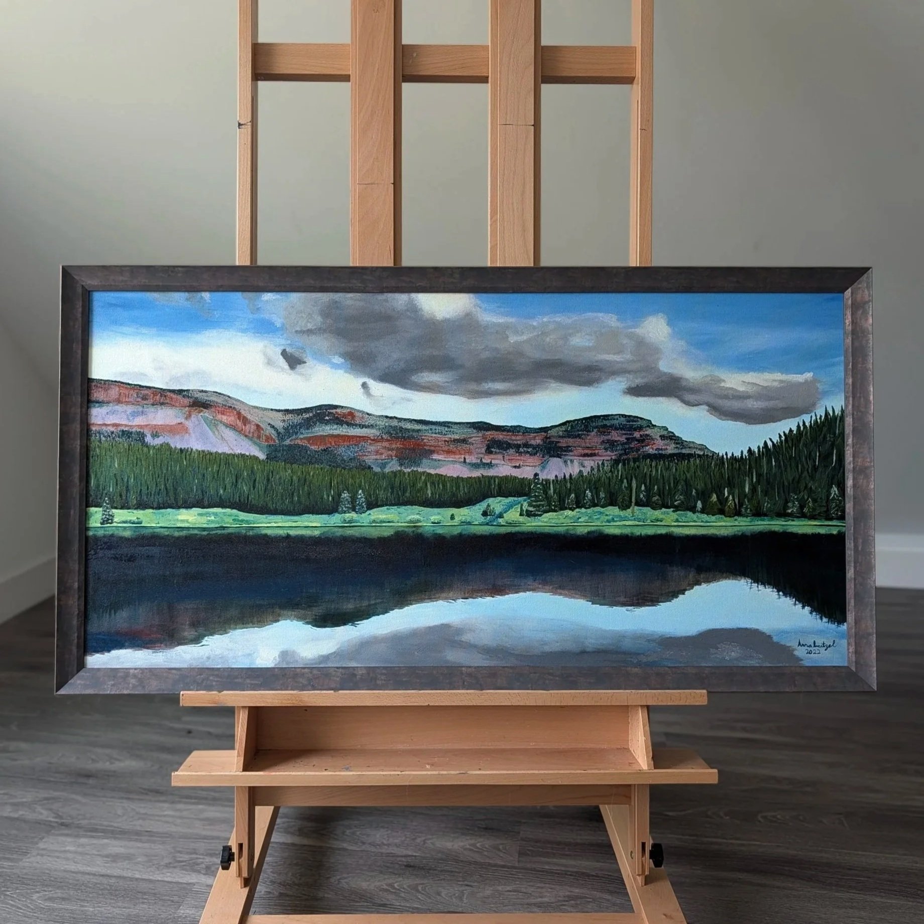 (Original oil painting)  Mosquito Lake at Dusk