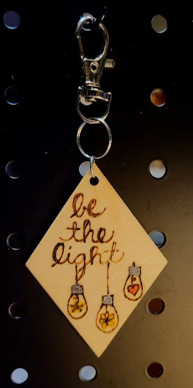 #300  be the light bag clip/charm