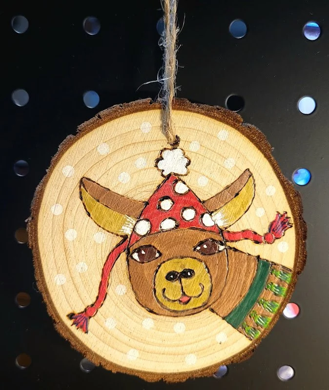 #32-LAMA FOR CHRISTMAS ORNAMENT