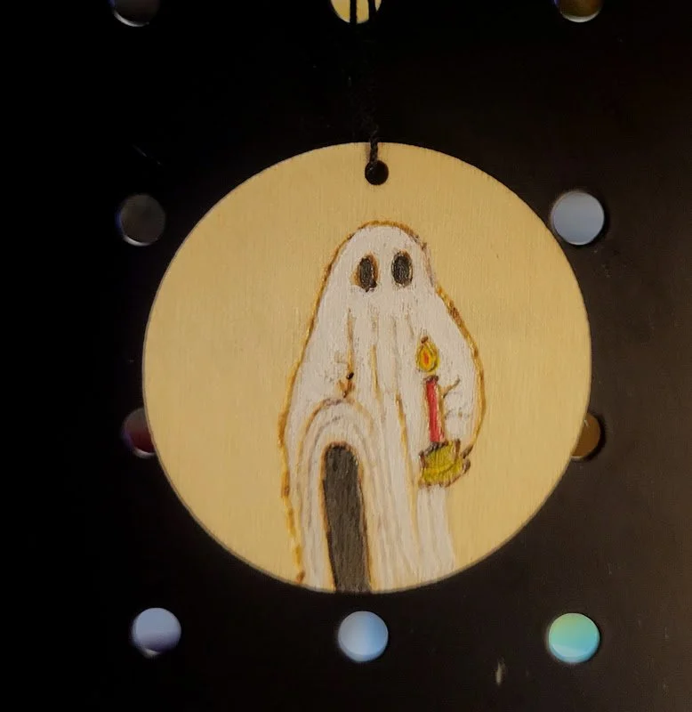 #76 ghost with candle