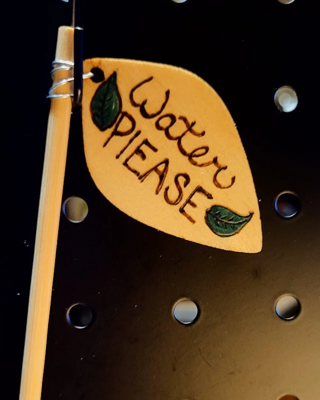 #407 water please plant sign