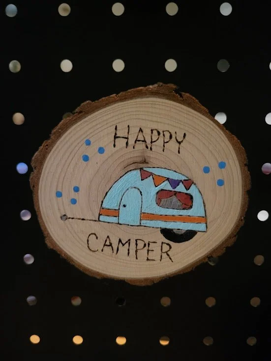 #87 Happy camper 2 magnet.