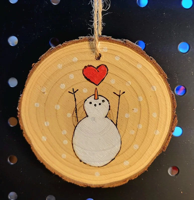#29-HEART SNOWMAN ORNAMENT