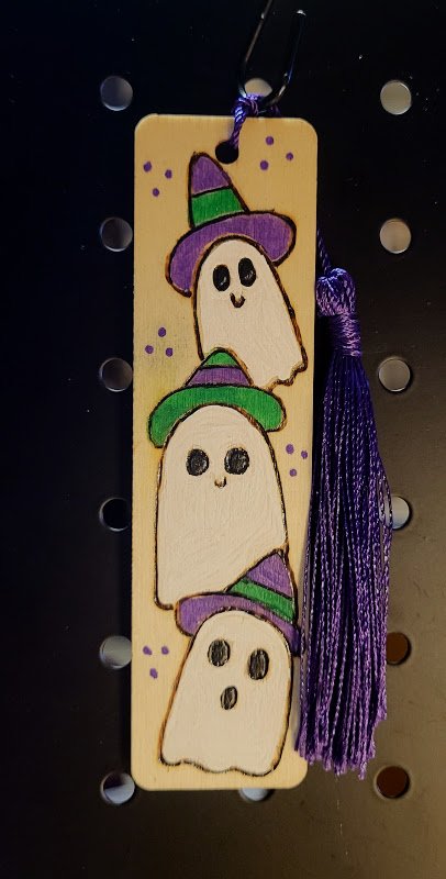 #203 three little ghost bookmark