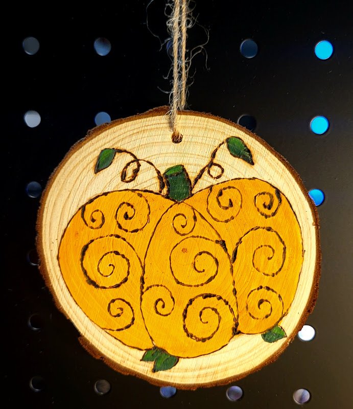 #23-FILAGREE PUMPKIN ORNAMENT