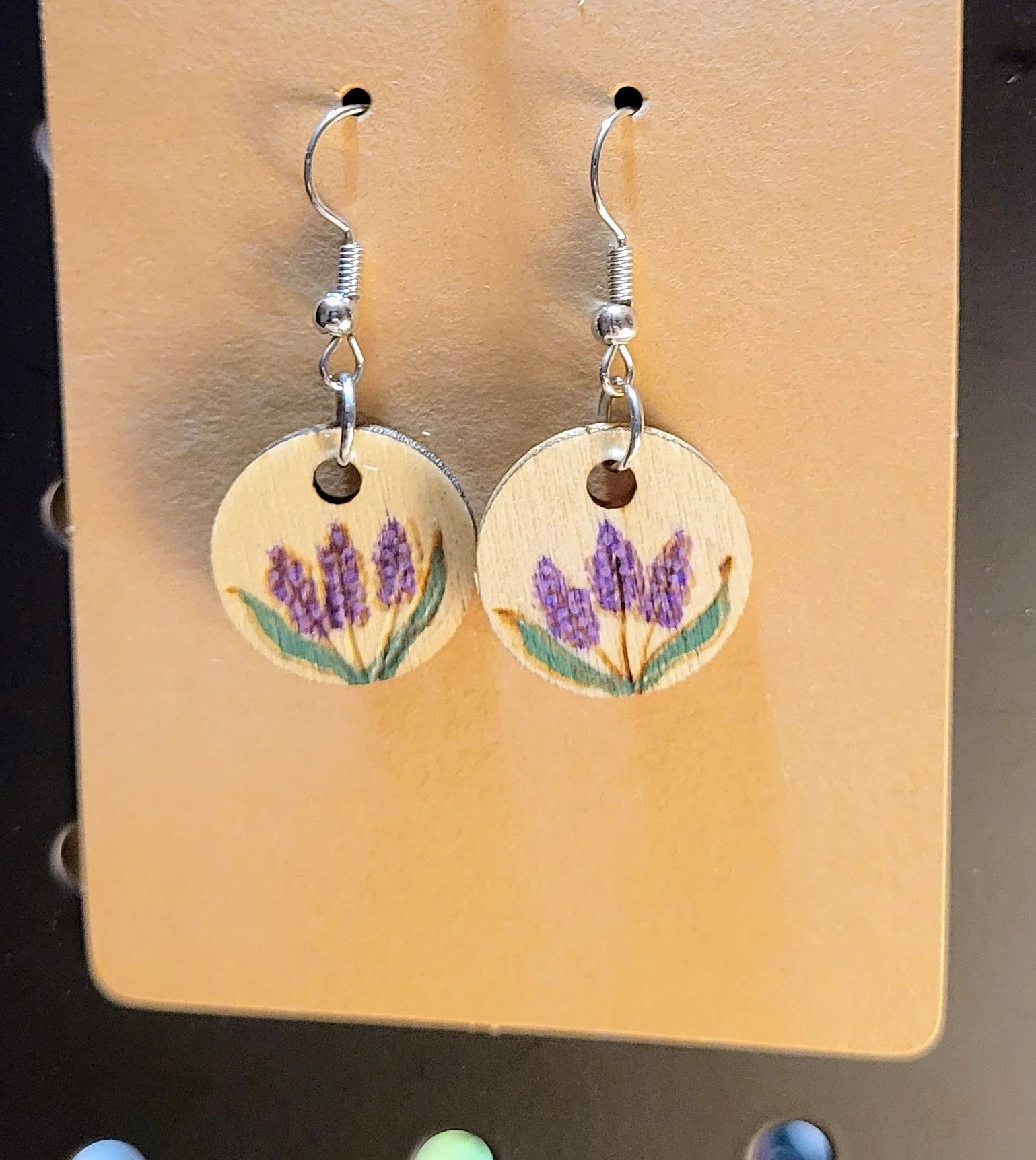 #101-Small Lavender earrings