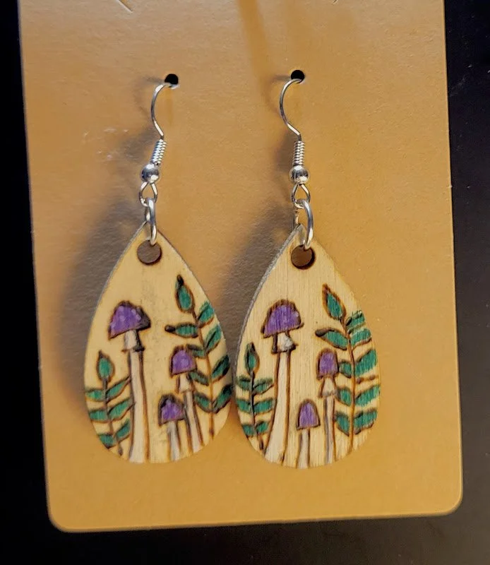 #169 3 purple mushrooms