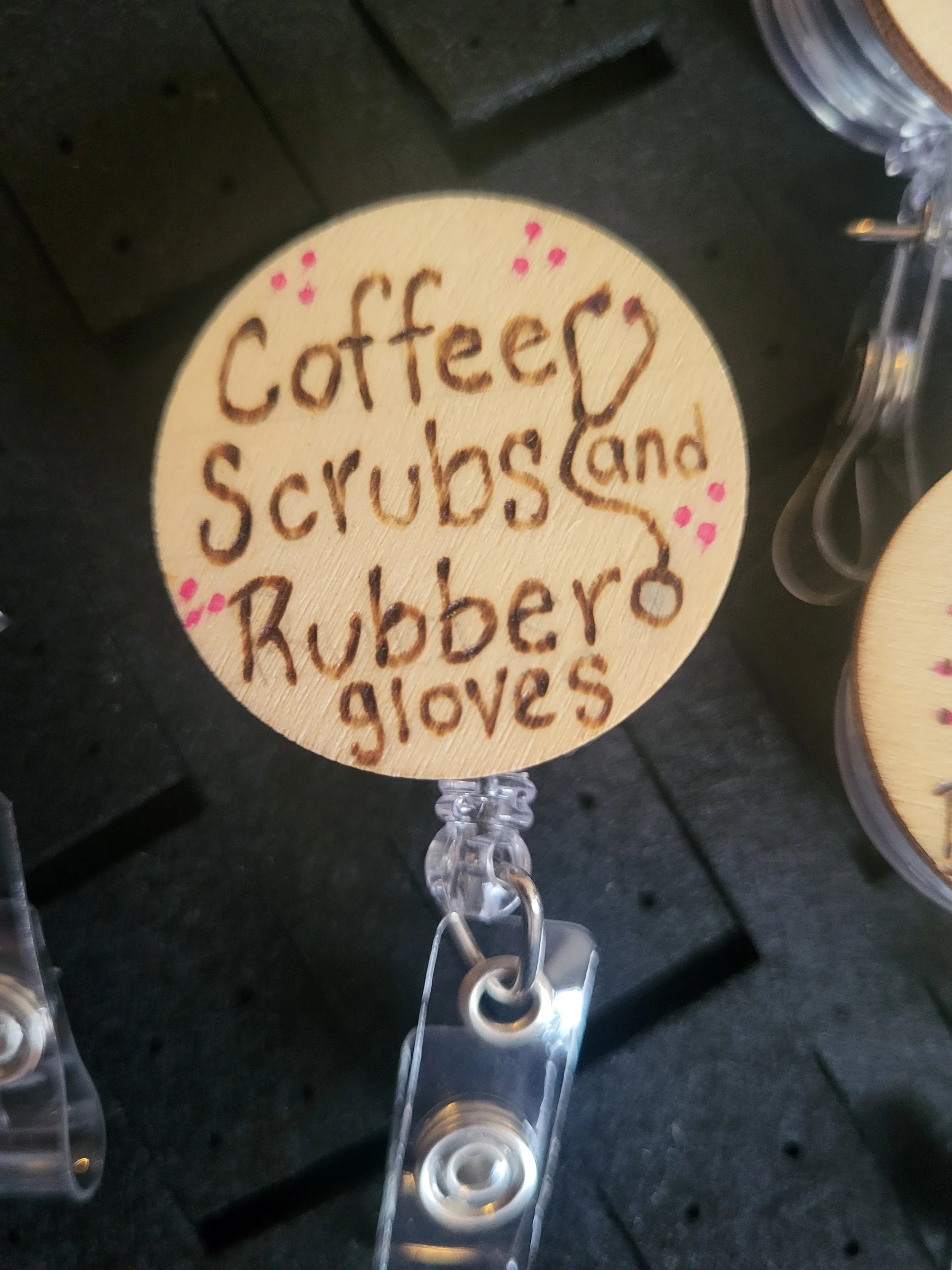 #809 coffee, scrubs and rubber gloves