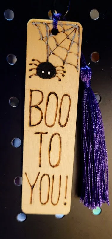 #206 boo to you spider bookmark