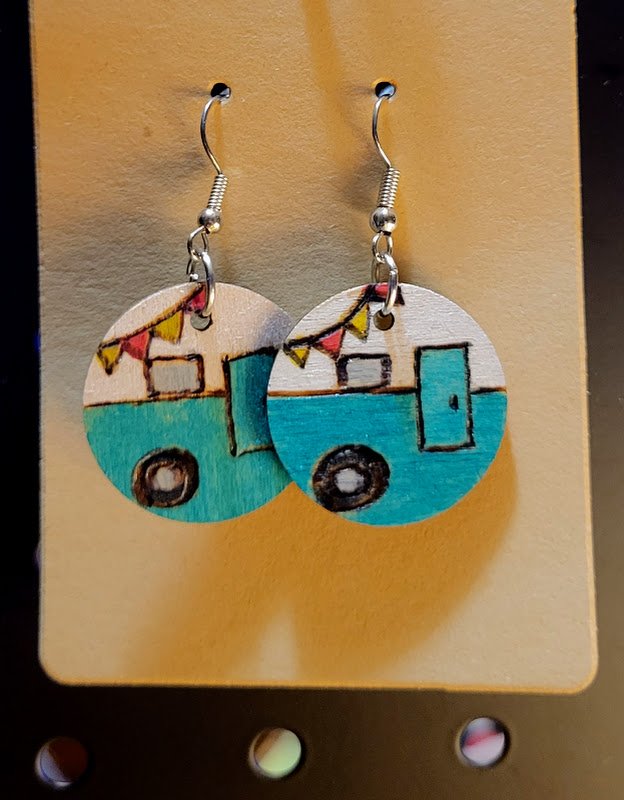 #159 sm round blue camper