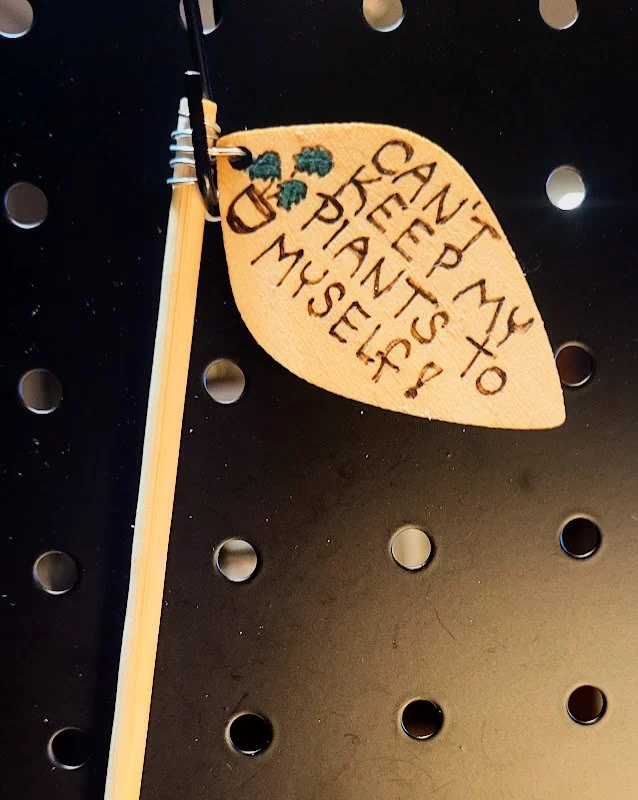 #413 cant keep my plants to myself plant sign