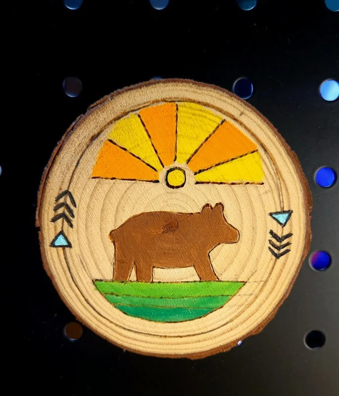 #35-NATIVE BEAR MAGNET