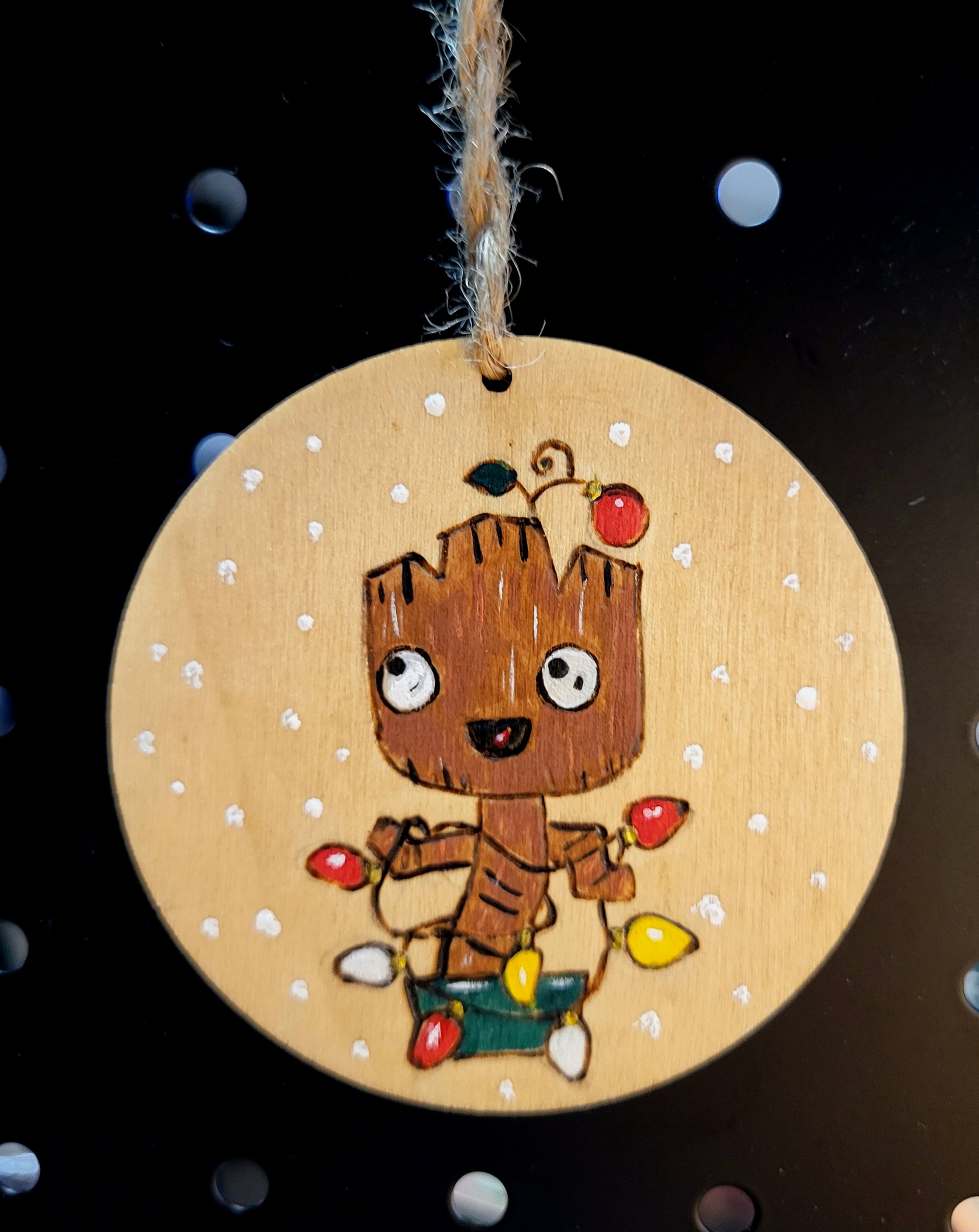 #56-groot with lights ornament
