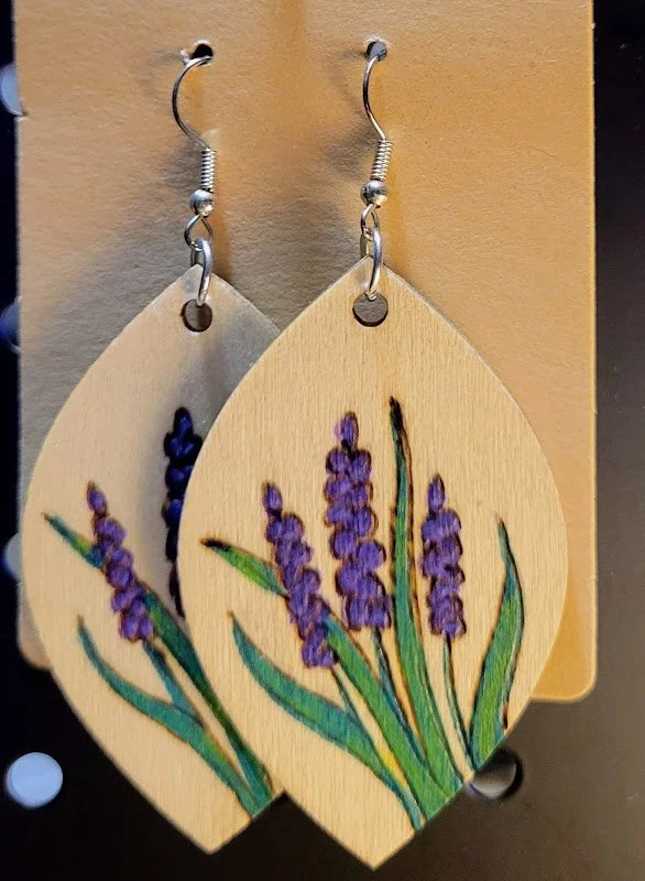 lg lavender earrings
