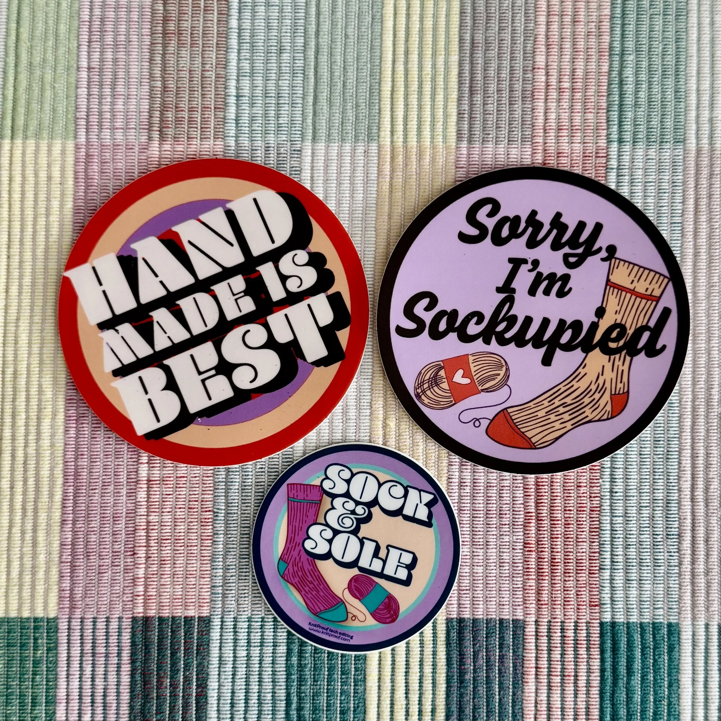 3 Pack Circular Stickers