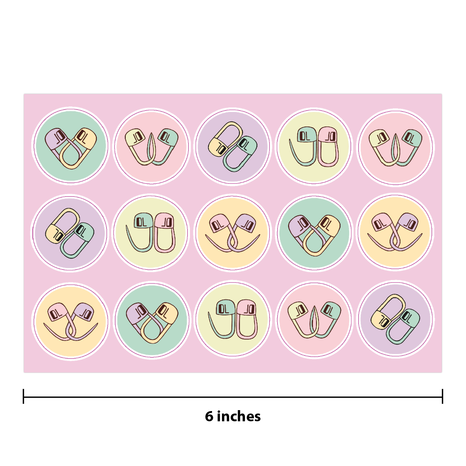 Stitch Marker Sticker Sheet