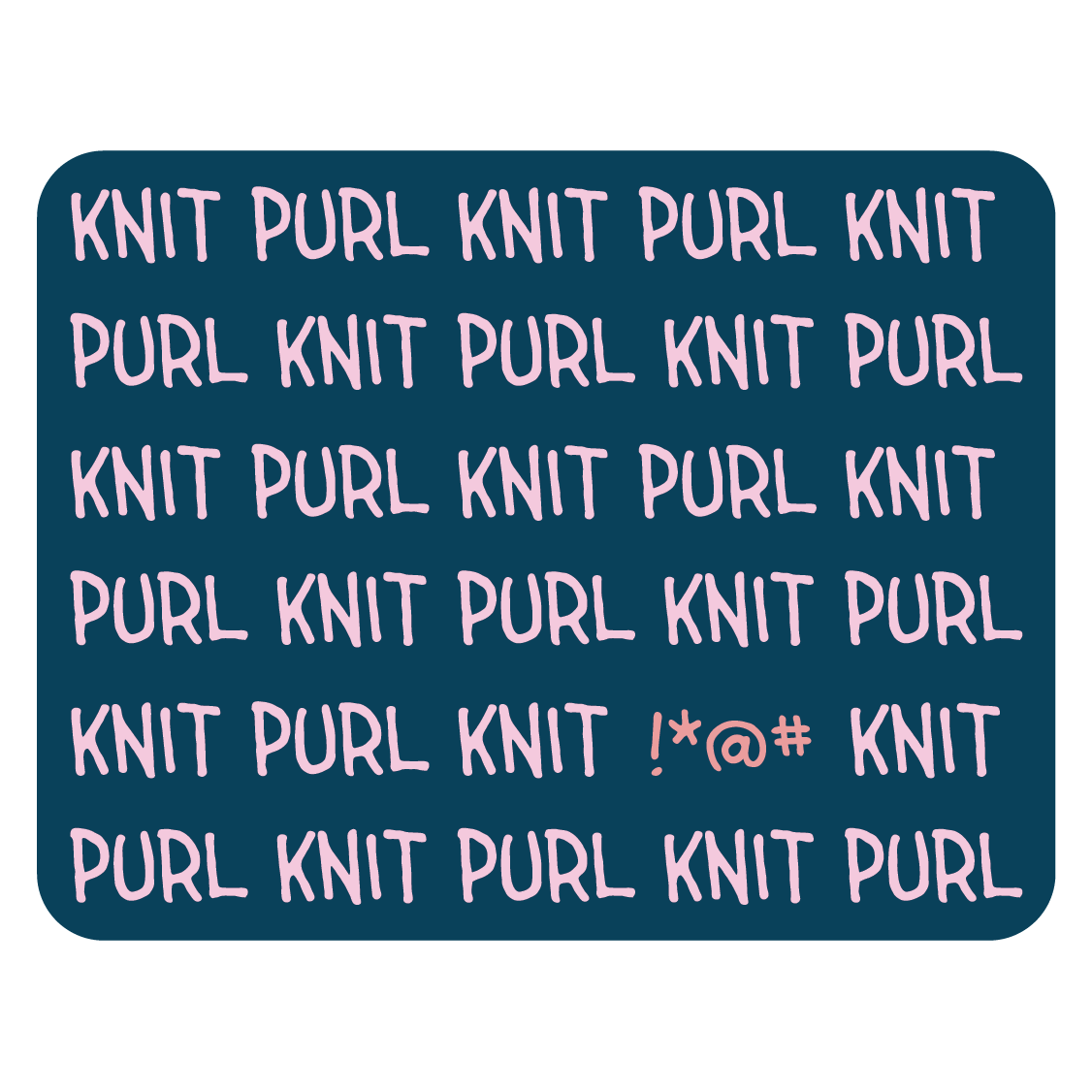 Knit Mistake Sticker