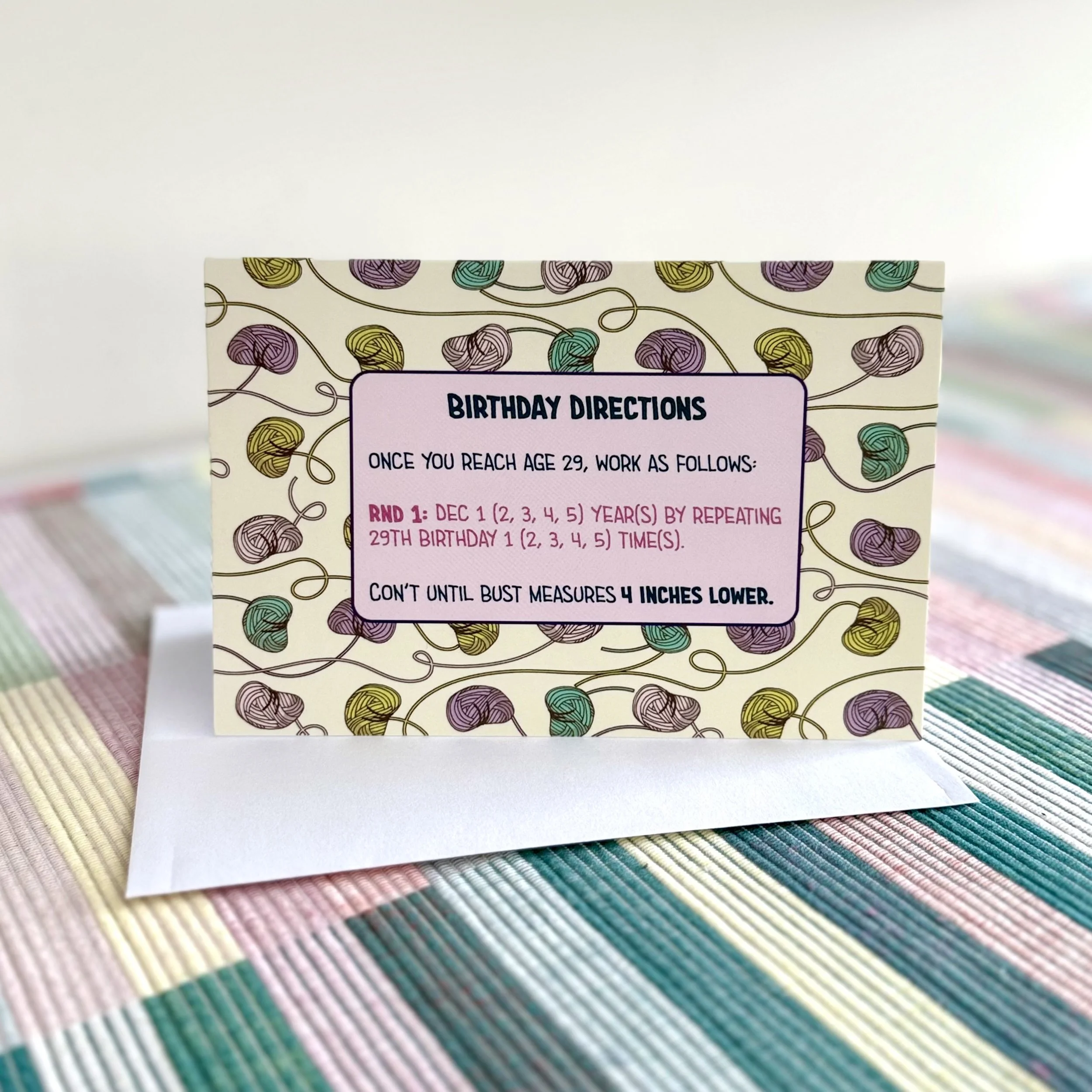 Birthday Directions Card