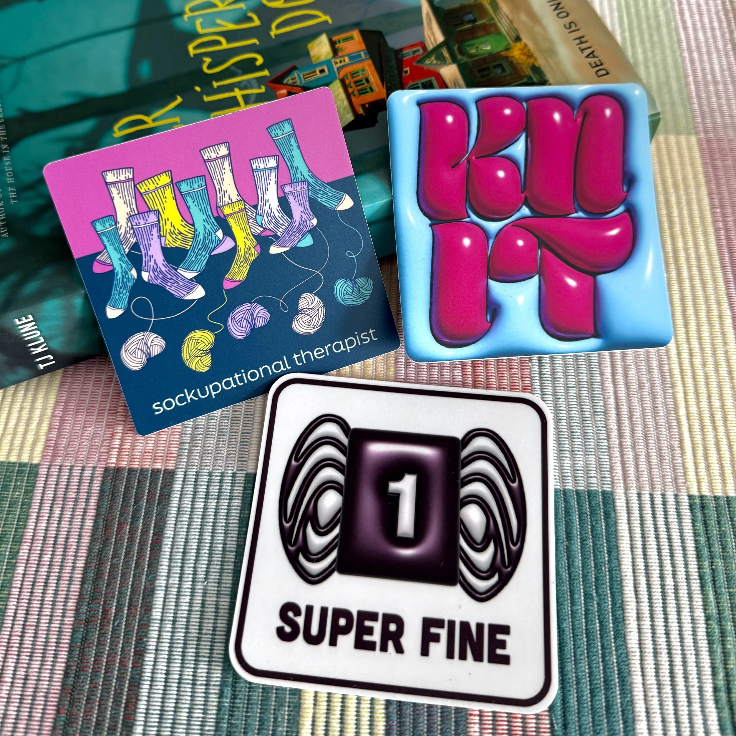 3 Pack Square Stickers