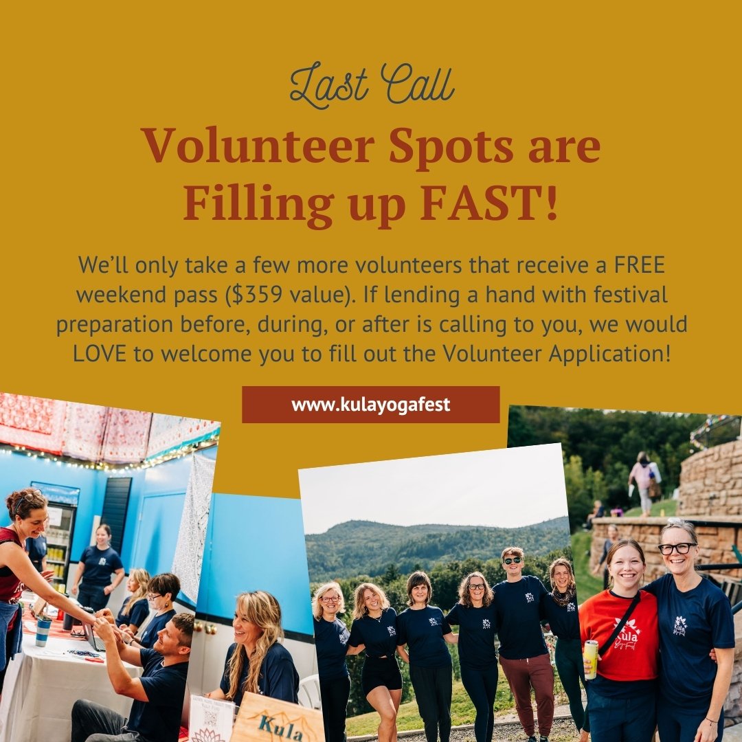 Our Volunteers are the heartbeat of the festival! If lending a hand with festival preparation before, during, or after is calling to YOU, we would LOVE to welcome you to fill out the Volunteer Application ON OUR WEBSITE!​​​​​​​​
We'll only take a few
