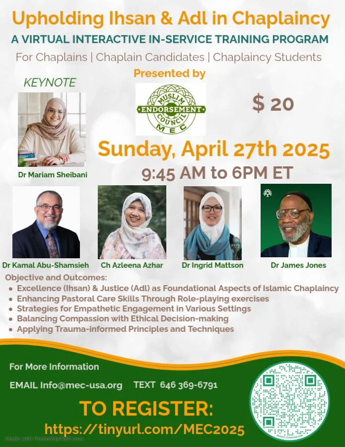 Upholding Ihsan & Adl in Chaplaincy