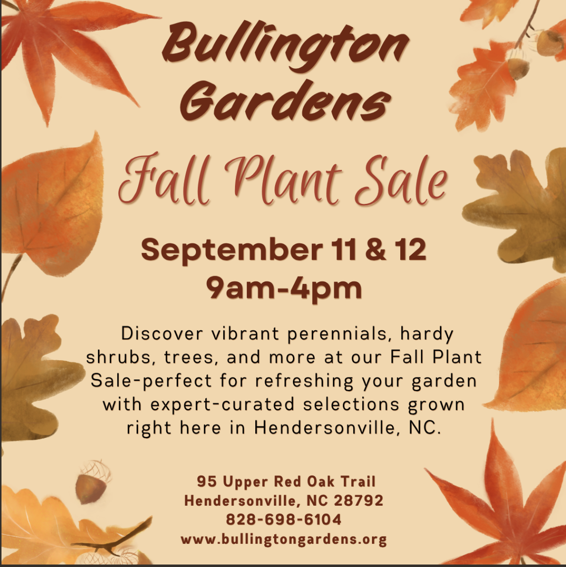 Bullington Gardens Fall Plant Sale